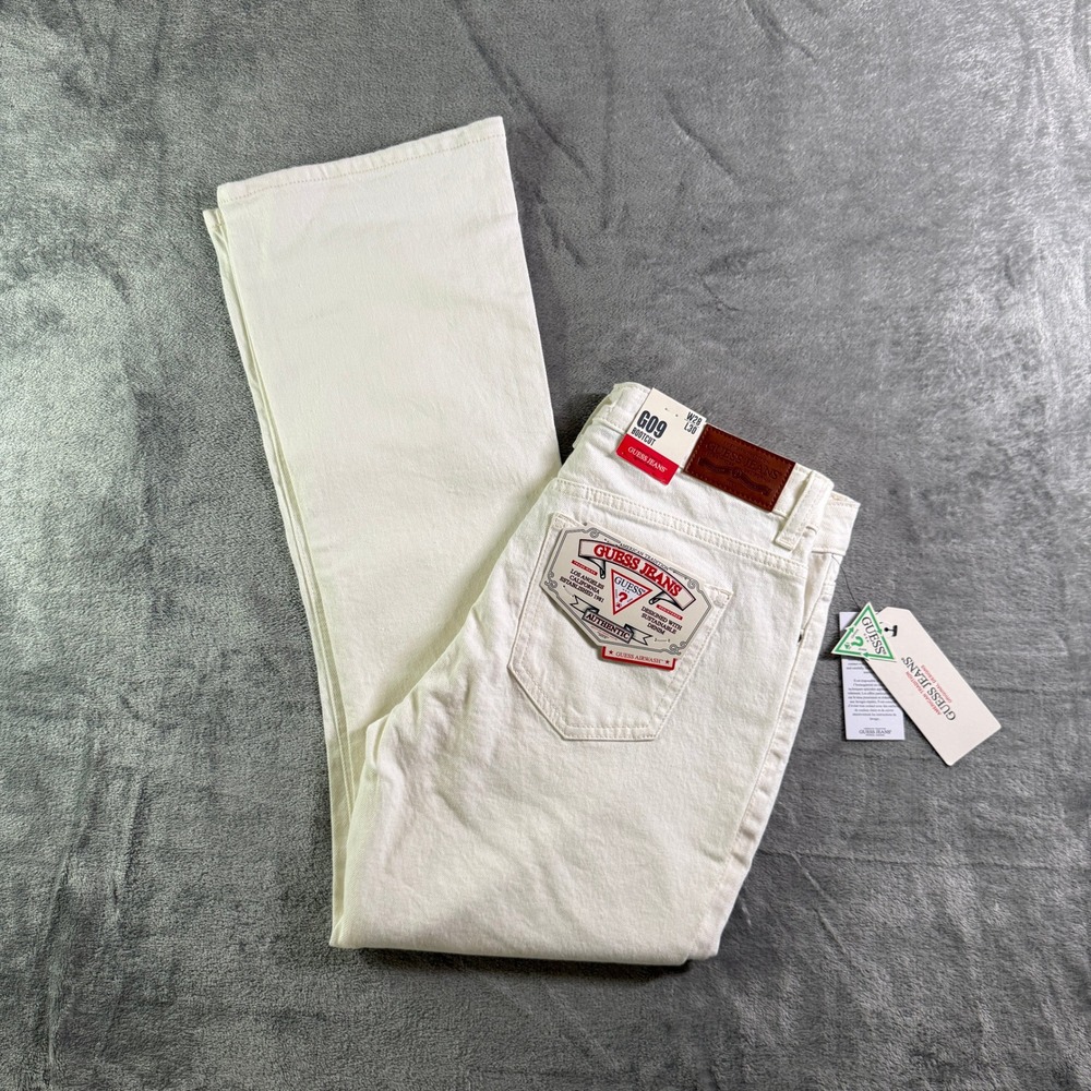 Guess Jeans G09 Bootcut W28 L30 Natural White Denim Pants New with Tags